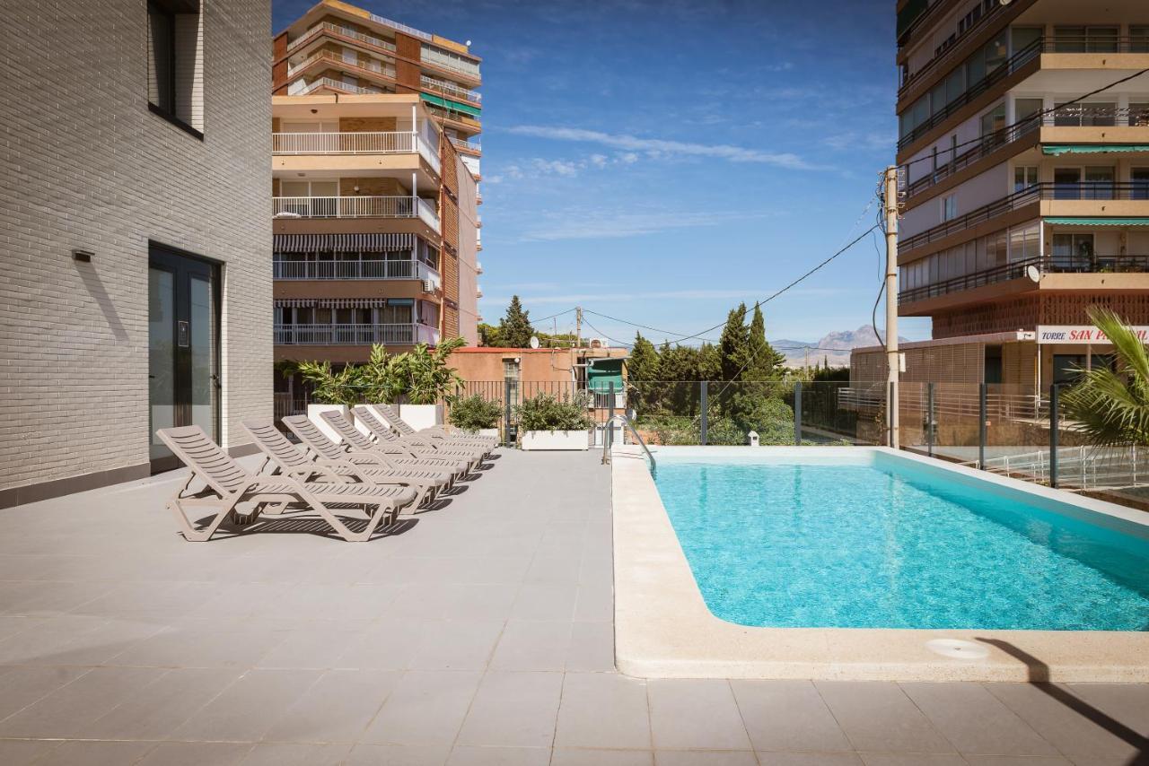 Modern Sea Front Sea Waves Daire Alicante Dış mekan fotoğraf